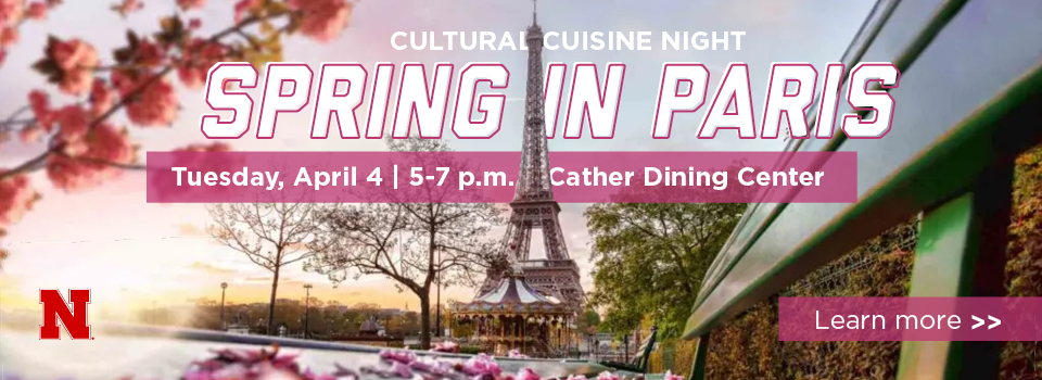 Spring in Paris | Cultural Cuisine Night | April 4, 2023.