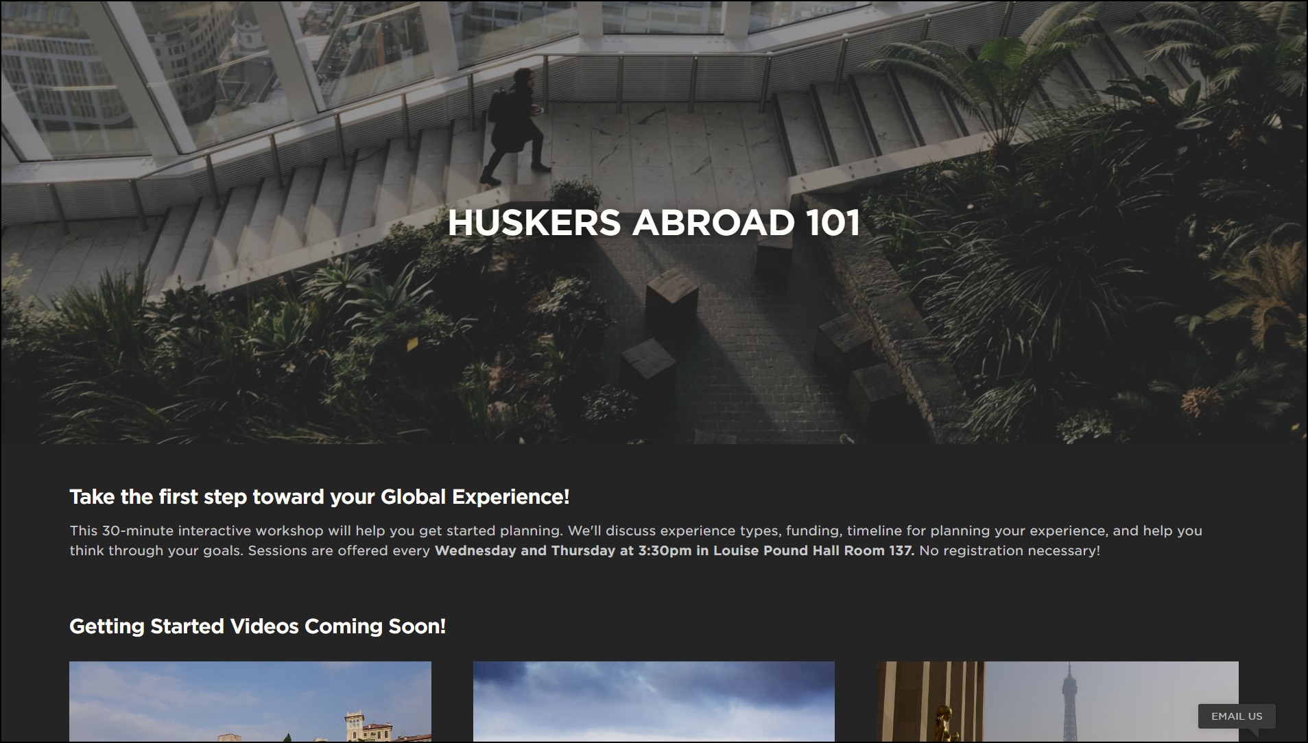 Special CAS Version of Huskers Abroad 101
