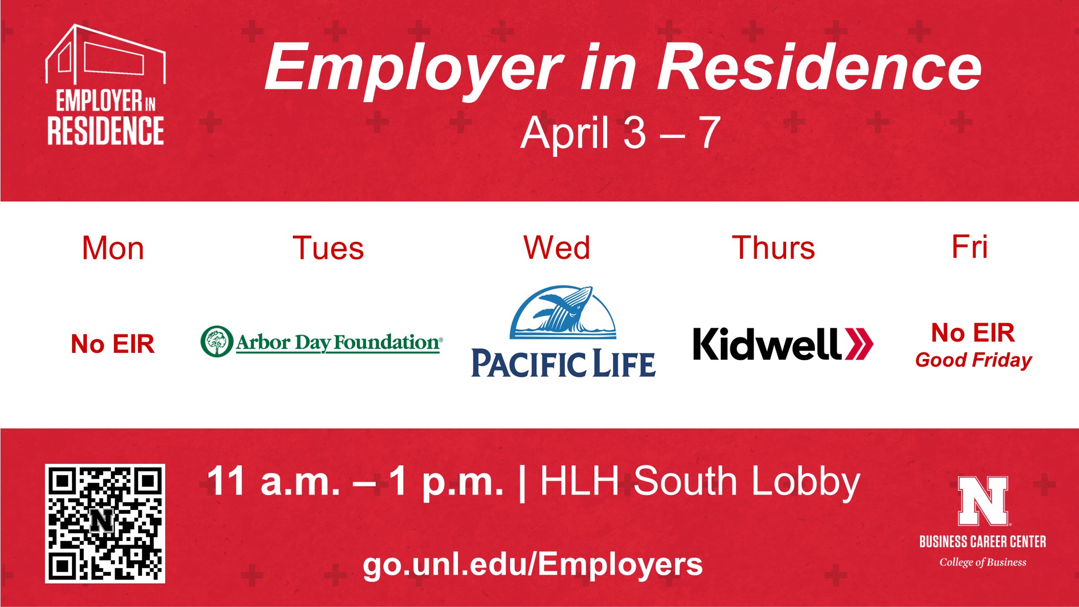 Employer in Residence | April 3-7