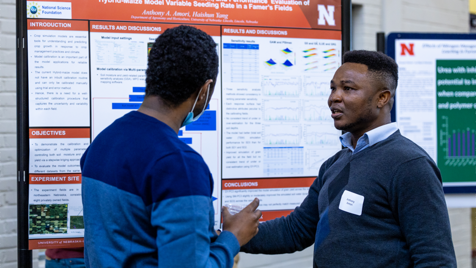 The Graduate Student Poster Competition will be held at the Water for Food Global Conference at Nebraska Innovation Campus May 8-11. 