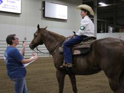  A 2022 4-H horsemanship advancement test at the Lancaster Event Center Fairgrounds.