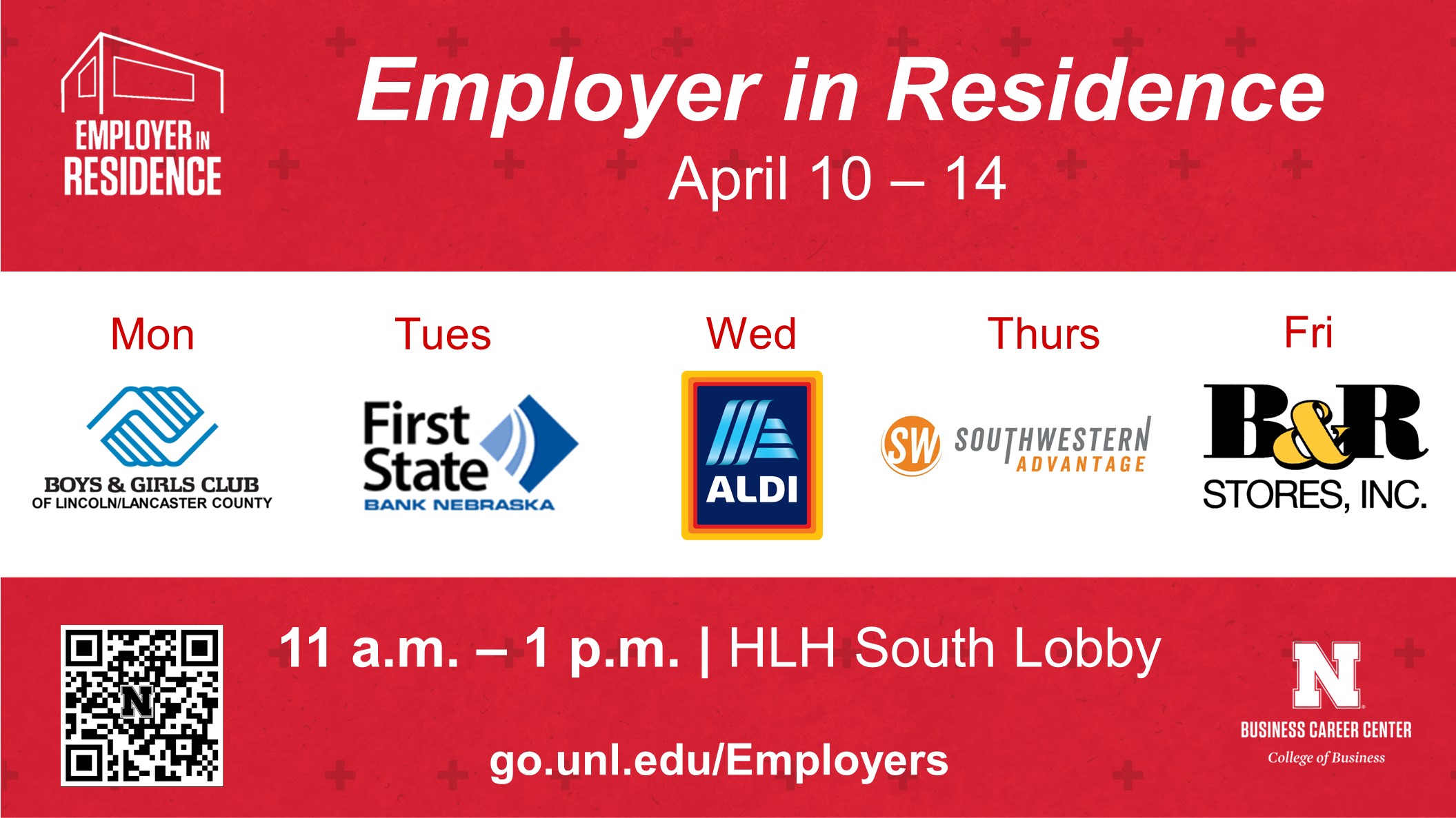 Employer in Residence | April 10-14
