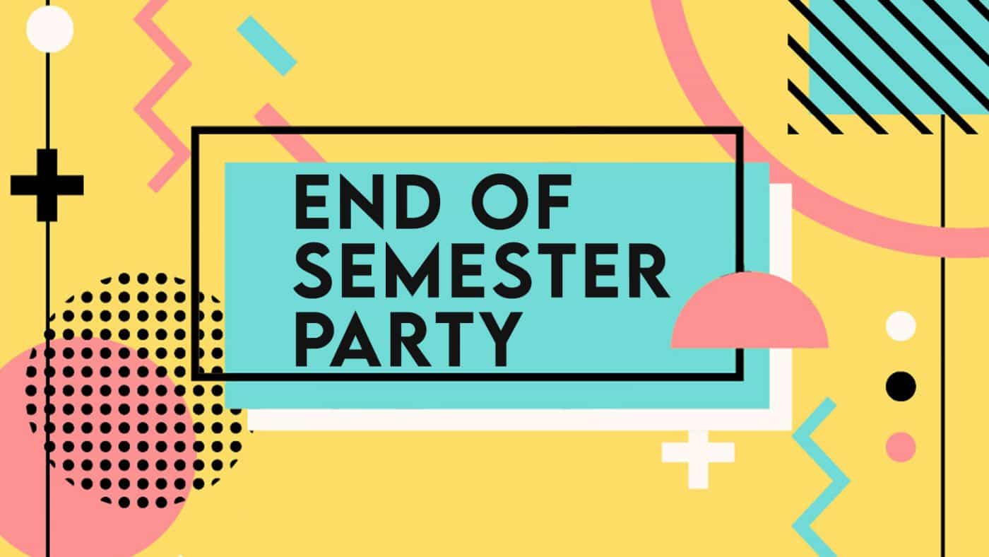 End of the Semester Party with ISSO