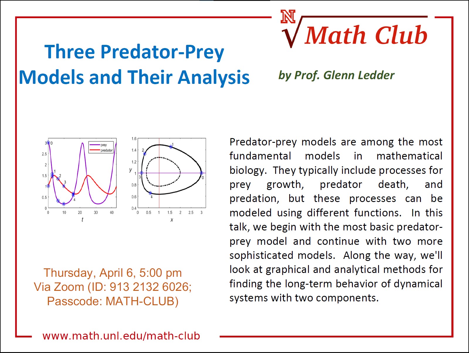 Math Club: Three Predator-Prey Models and Their Analysis
