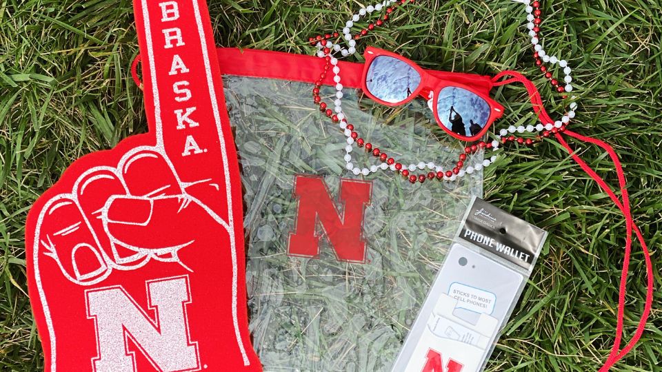 Find game day apparel and accessories at the UNL Bookstore in Nebraska Union.