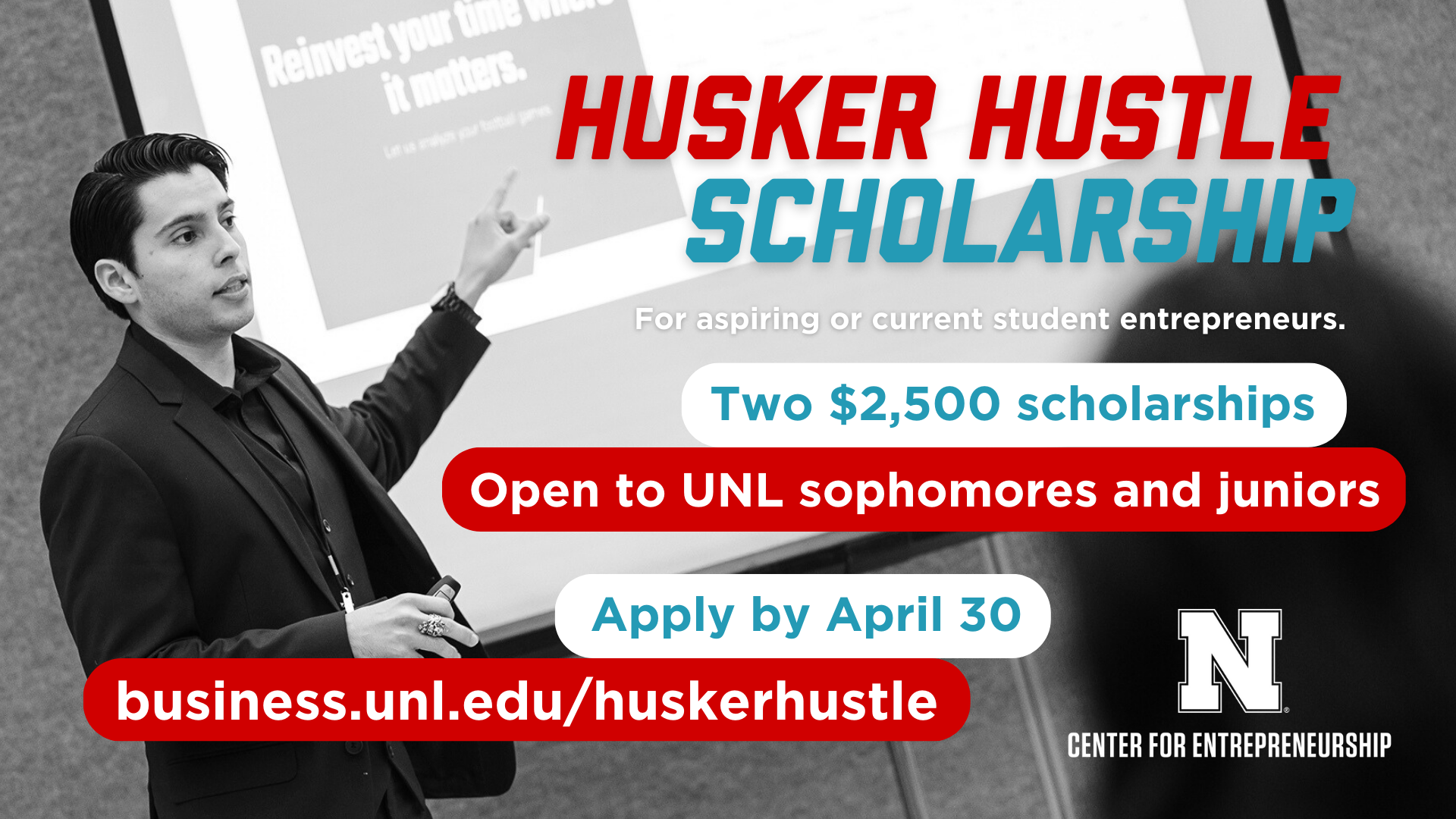Husker Hustle Scholarship Due April 30