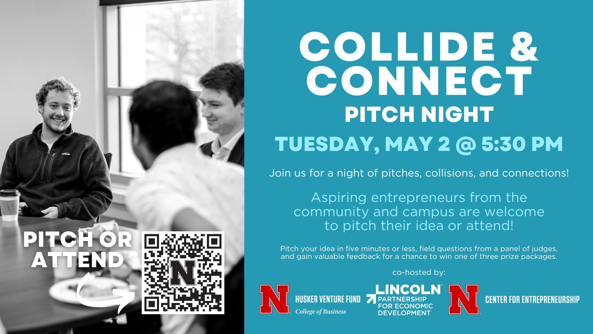 Collide and Connect Pitch Night | May 2 from 5:30-7:30 p.m. 