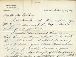 Correspondence between Chesnutt and Washington. 