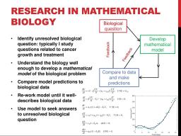 MATH 439/839: Mathematical Biology