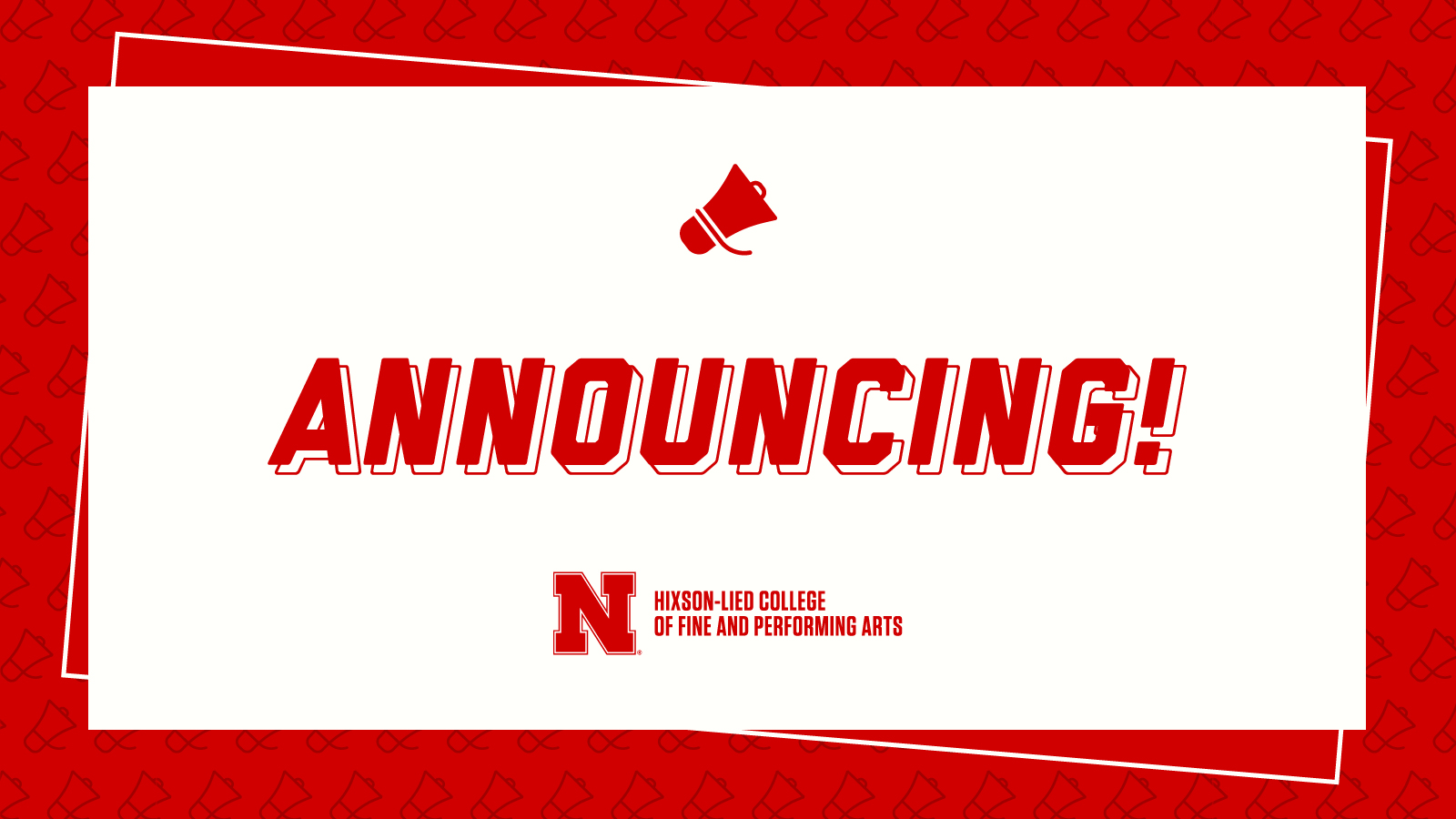 If you are an alumnus of the Hixson-Lied College and have news to share, please submit it to unlarts@unl.edu by June 16 to be included in our next alumni magazine.