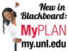 MyPLAN is accessible as a new tab in Blackboard.