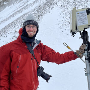 Ethan Freese with one of the PBT cameras