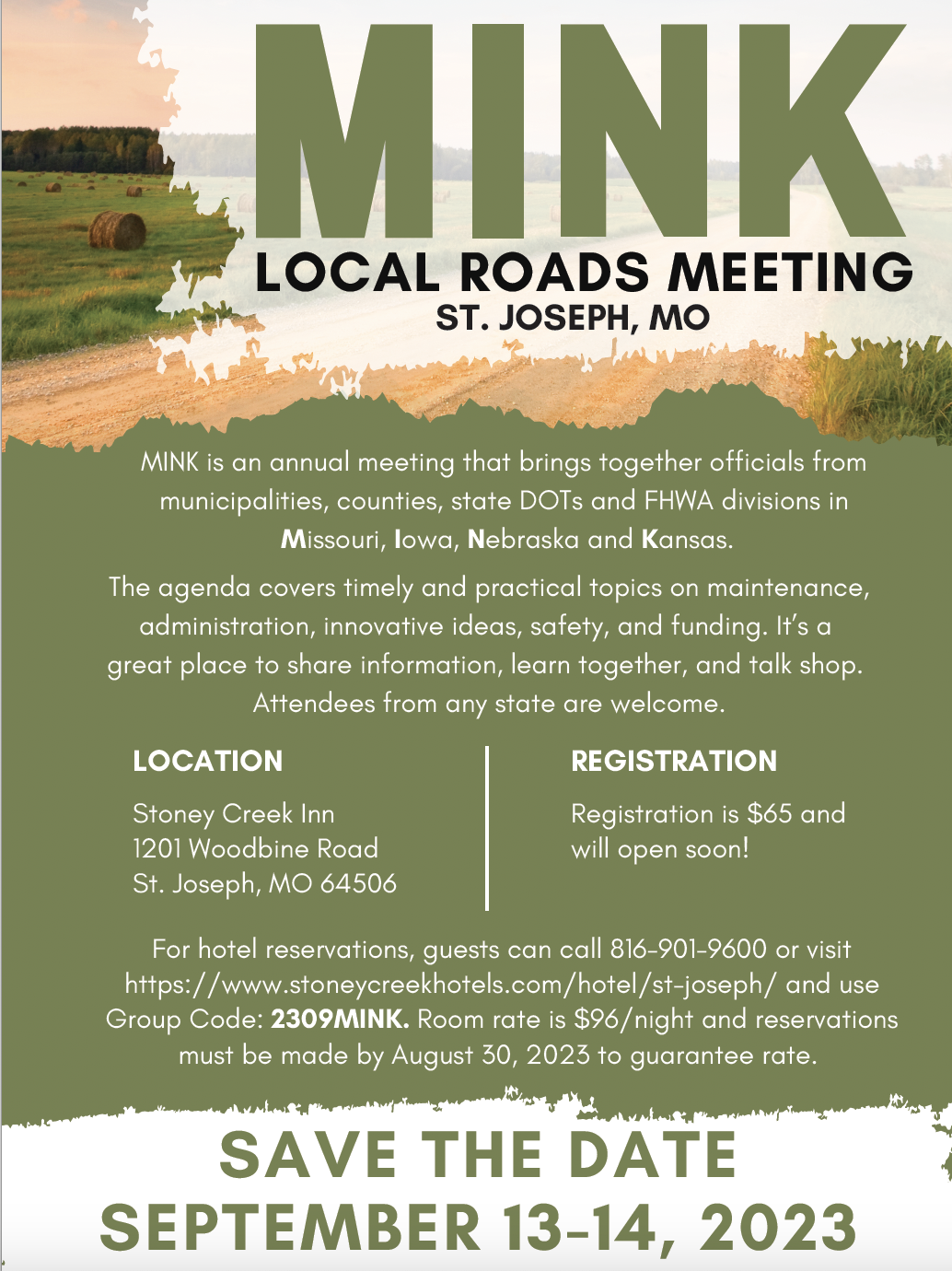 Join us at MINK for twenty-four hours packed with professional development and regional networking in St. Joseph in September.