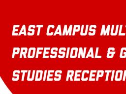 Graphic with red and white circles, the University of Nebraska logo, and the following text: East Campus Multicultural Professional & Graduate Studies Reception September 28, 2023 5:30-7:00 p.m. Arbor Suite East Campus Union Join us for food, fun, and fes