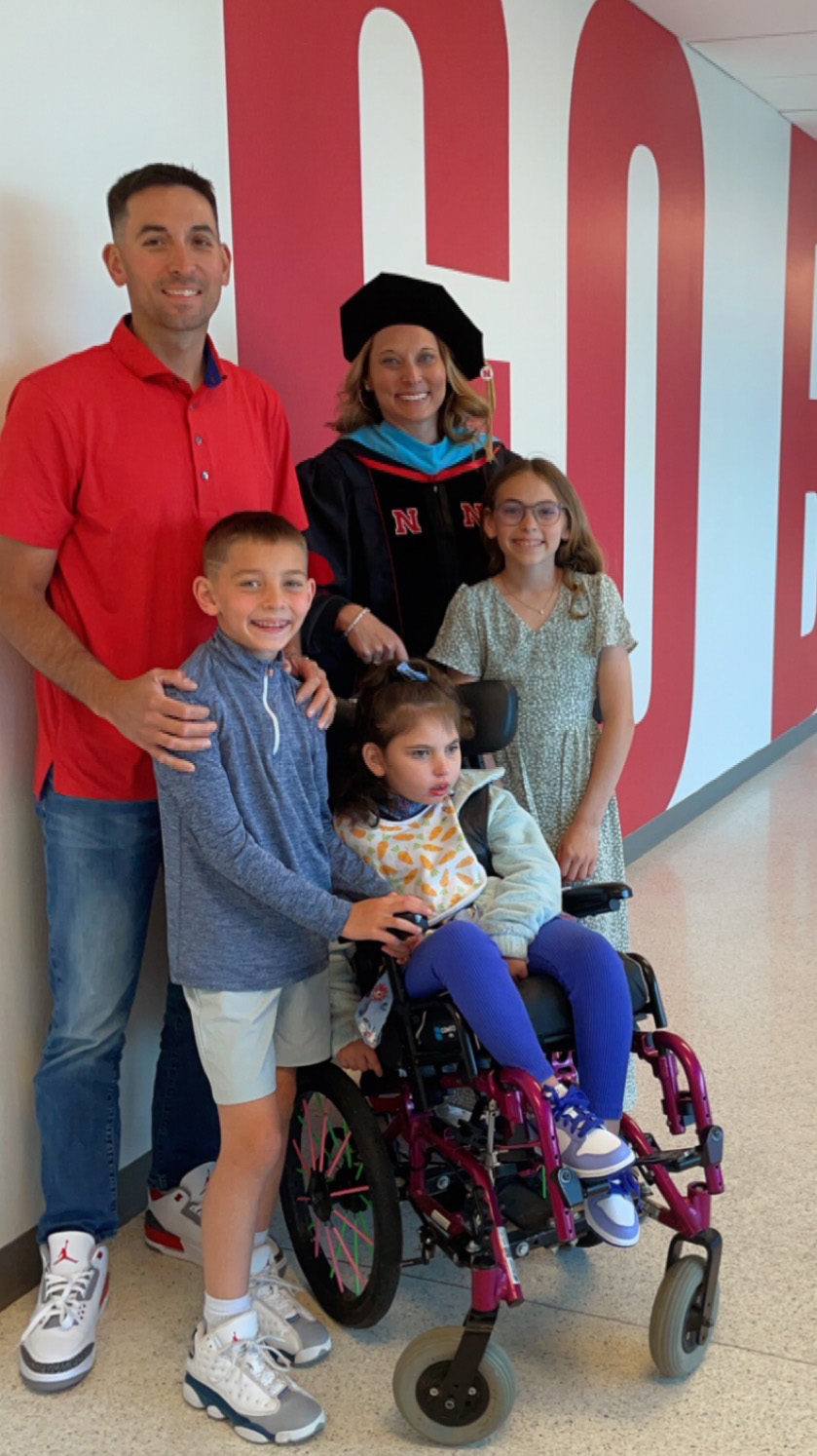 Katie Soto and her family at May graduation.