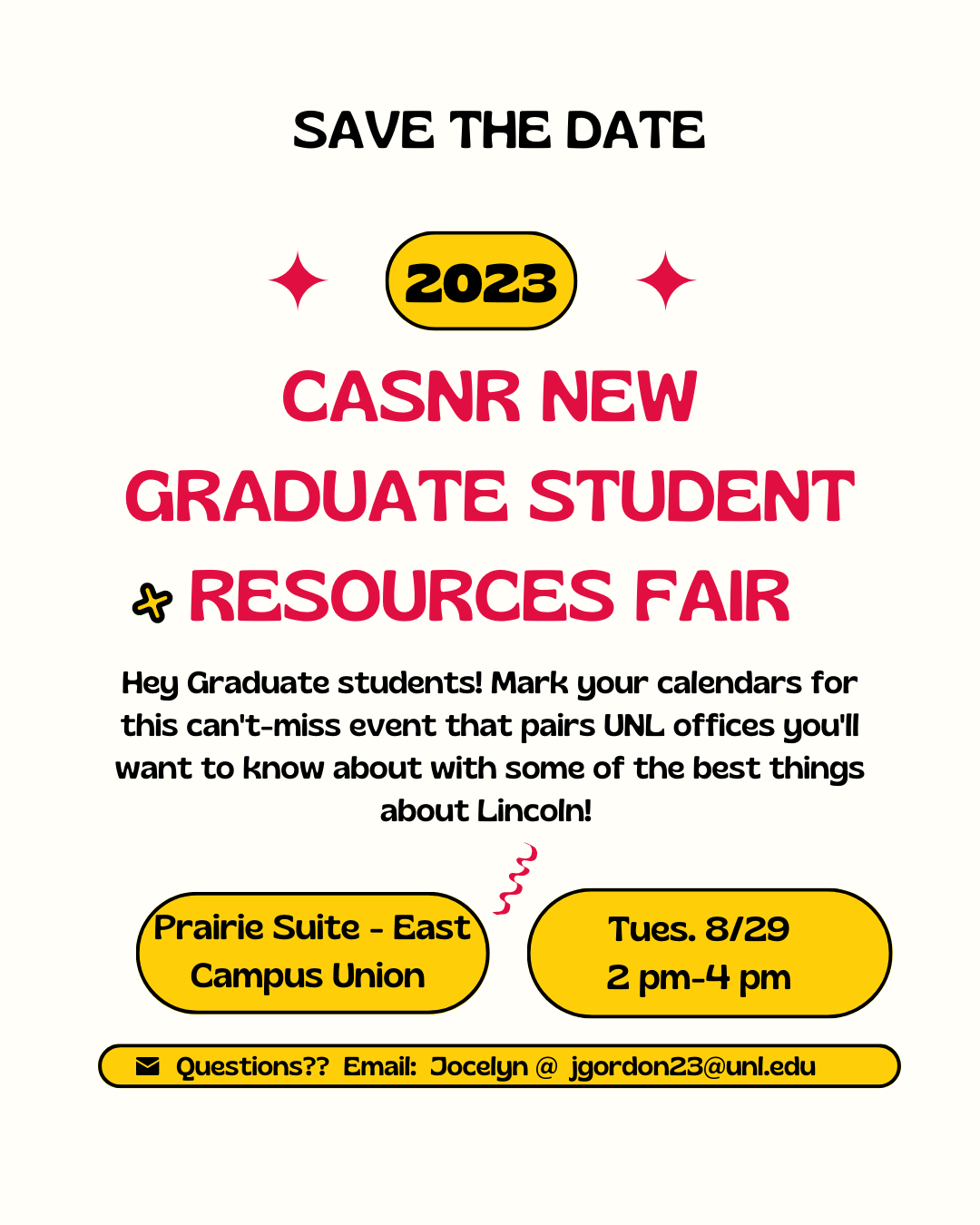 CASNR New Graduate Student Resources Fair Announce University of