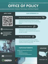 DOE Science, Technology and Policy Opportunity