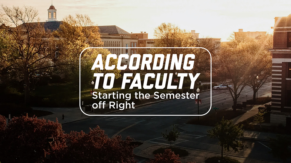 Four faculty members from around the university offer insights into getting the semester started right. 