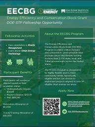 Energy Efficiency and Conservation Block Grant Program Fellowship Opportunity