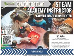 STEAM Academy Instructor Opportunity
