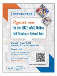2023 AMS Online Fall Graduate School Fair