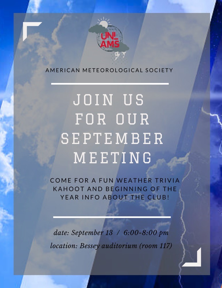 AMS Meeting - Wednesday, September 13th at 6 pm!