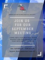 AMS Meeting - Wednesday, September 13th at 6 pm!