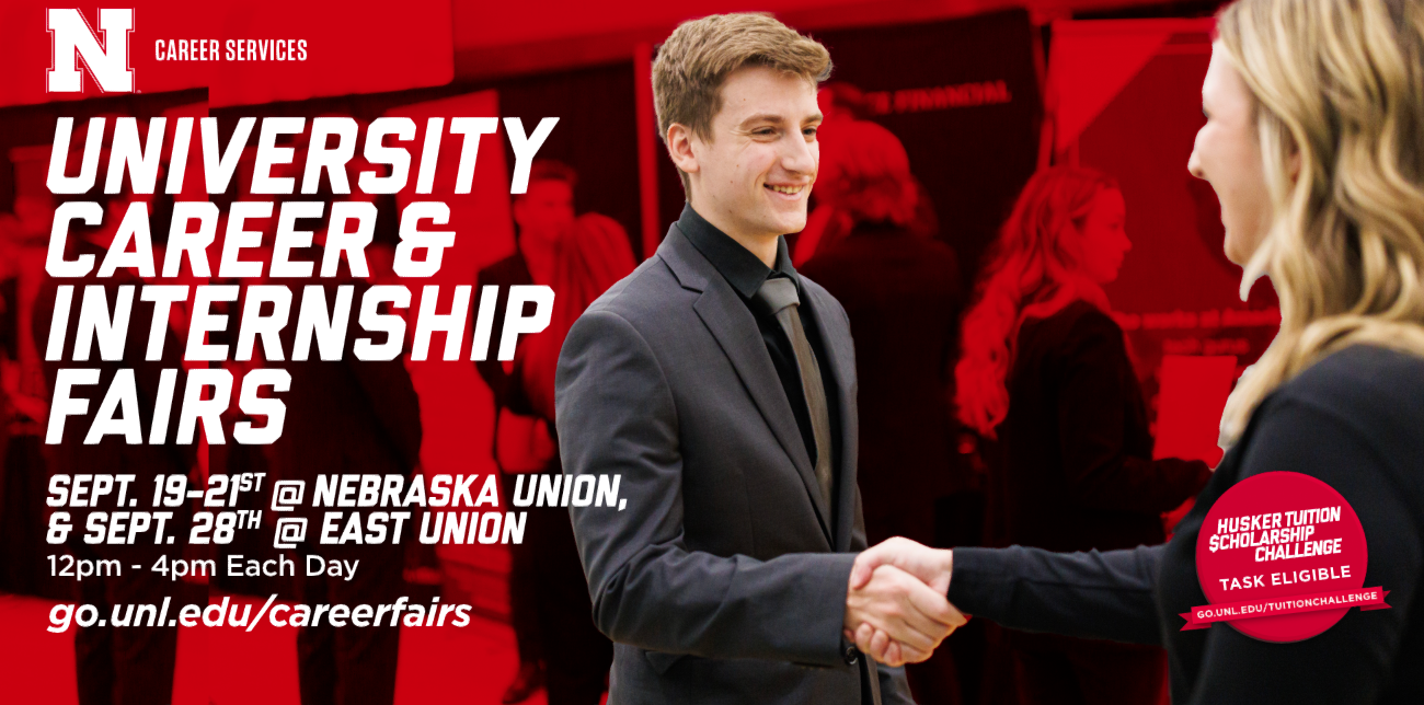 University Career and Intership Fair September 19-21!