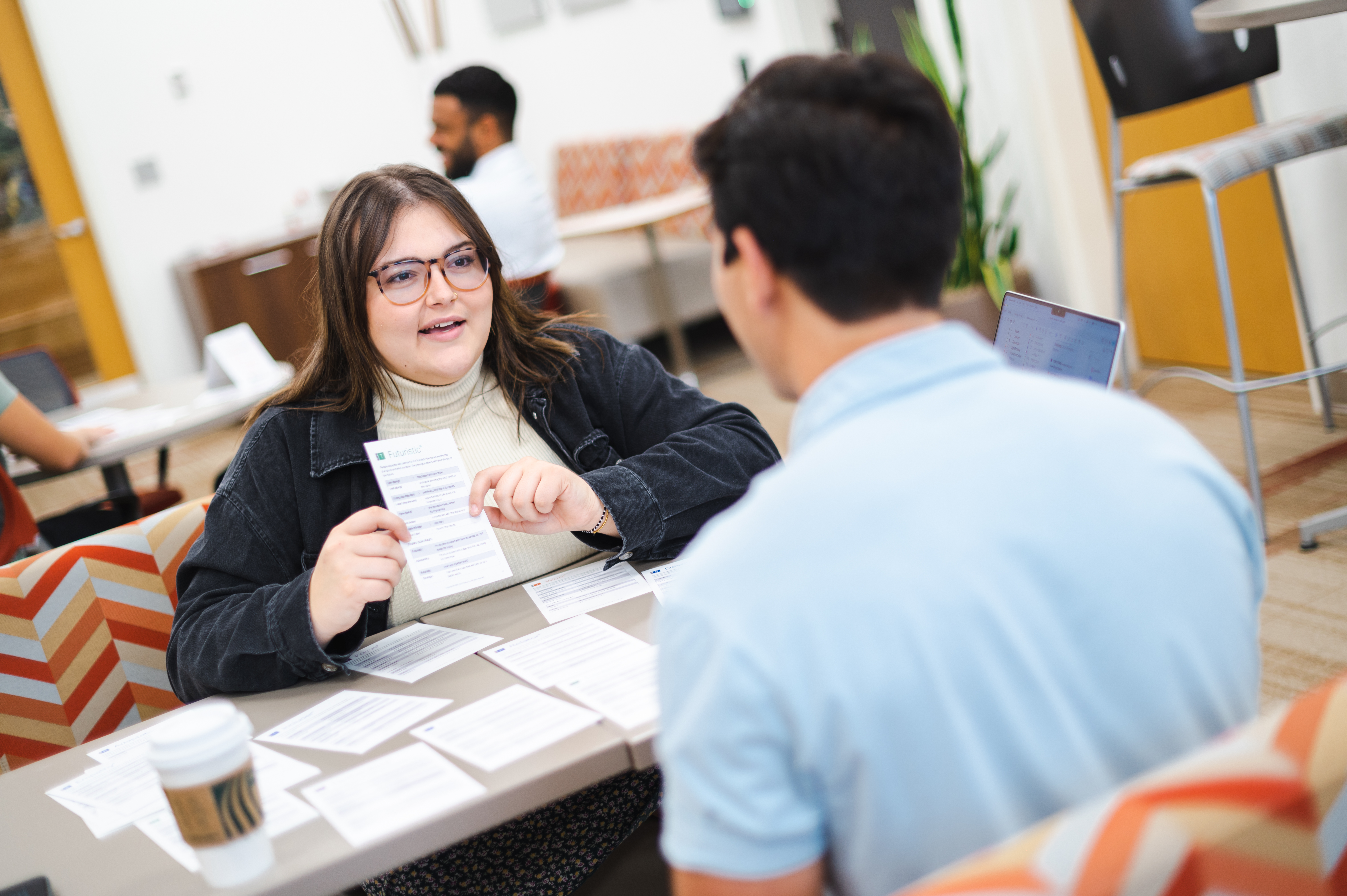 Student Strengths Coach complete 1:1 coaching sessions with first-year students to help them understand their strengths and apply them to be successful in college and life.