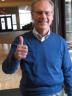 Don Wilhite, director of SNR, gives a thumbs up for recycling.