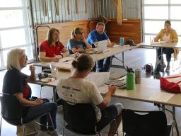 Recent Extension board meeting held at Spring Creek Prairie Audubon Center.