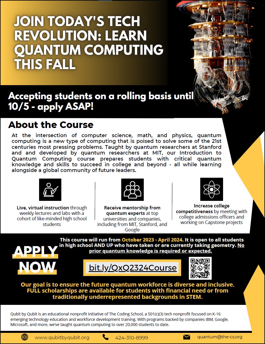 Introduction to Quantum Computing from The Coding School