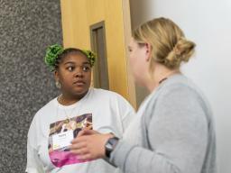 Ivory McCormick, a kindergarten teacher from Atlanta, attends Erickson Institute's summer learning program in Chicago in July 2023. Camilla Forte | The Hechinger Report via AP