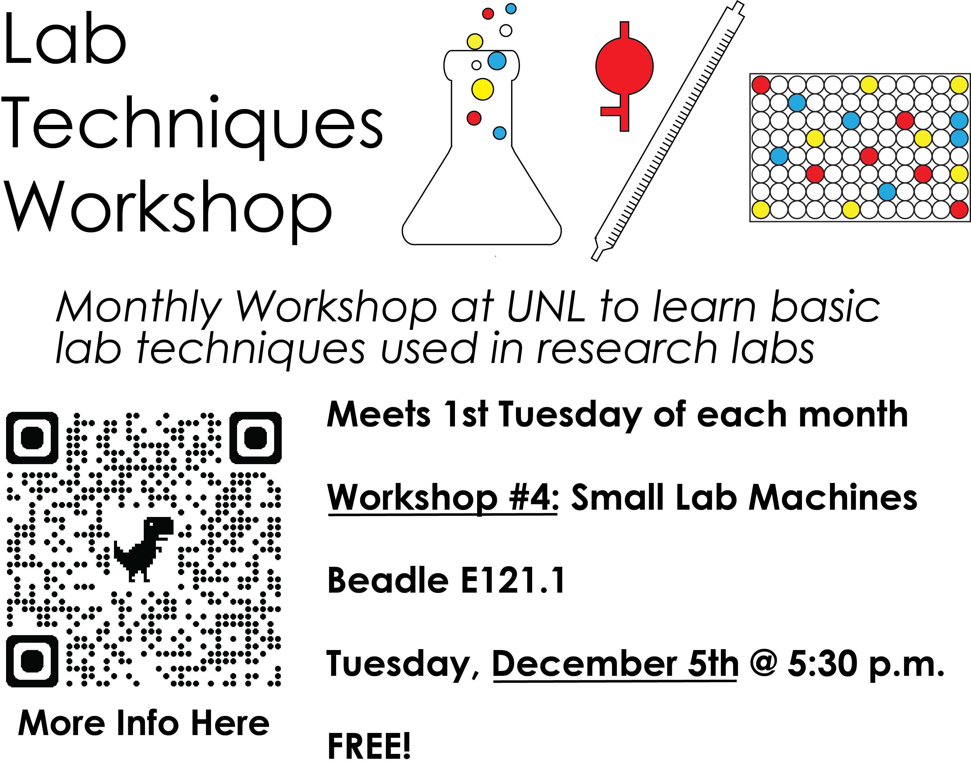 Flyer for Workshop with QR code to website