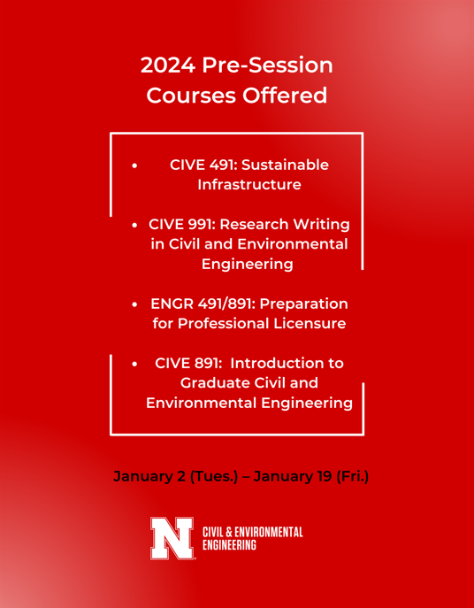 2024 PreSession Courses Offered Announce University of Nebraska