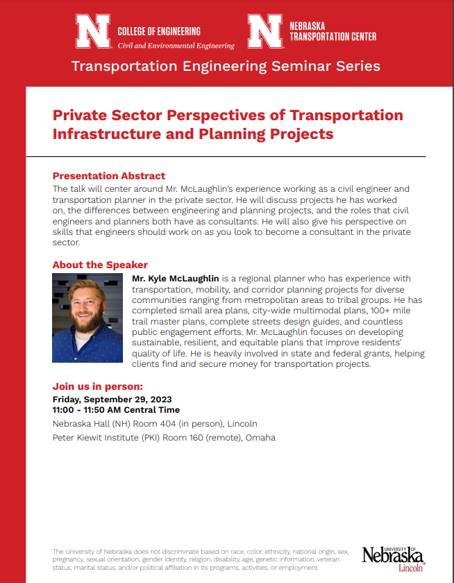 Transportation Engineering Seminar Series