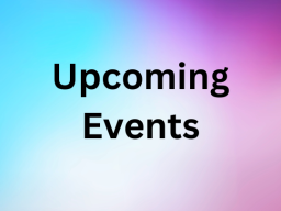 Upcoming Events