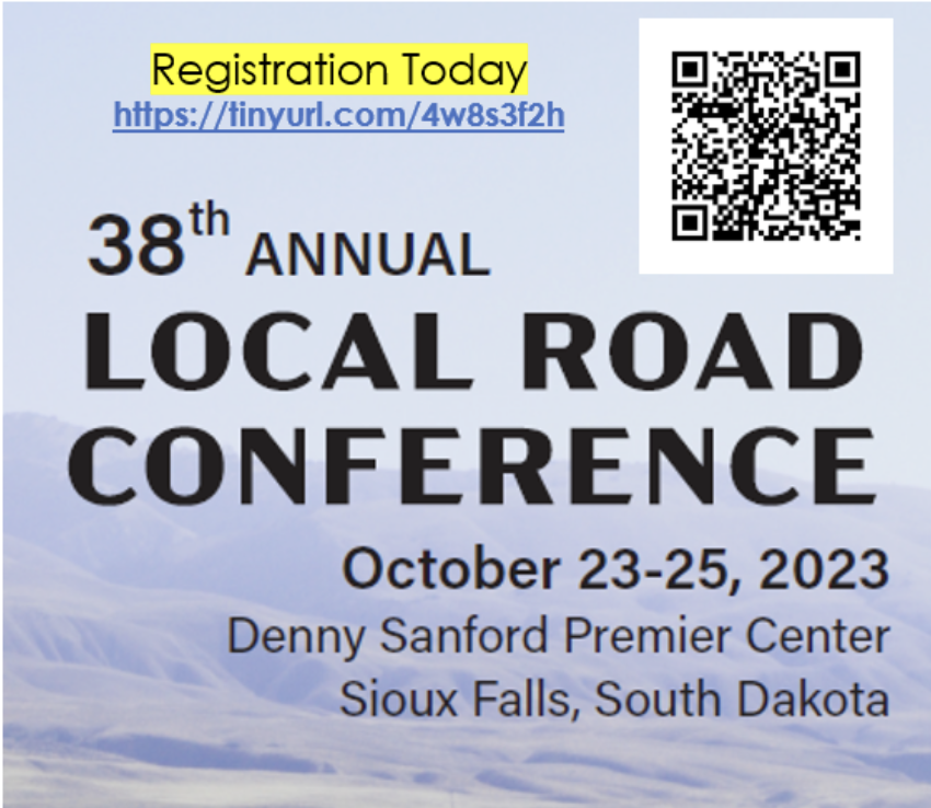 Join us in Sioux Falls for the 38th Annual Local Roads Conference.