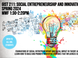 New Course on Social Entrepreneurship and Innovation