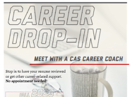 CAS Career Drop - In Dates