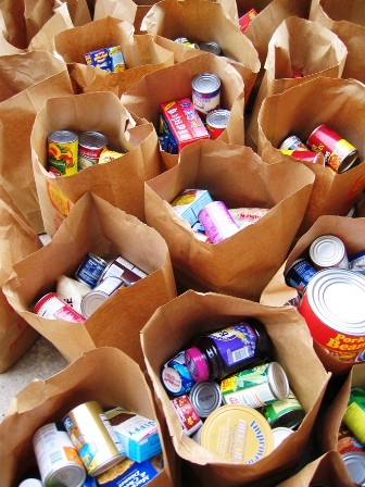 Donate canned goods for a Thompson Scolars food drive next week.