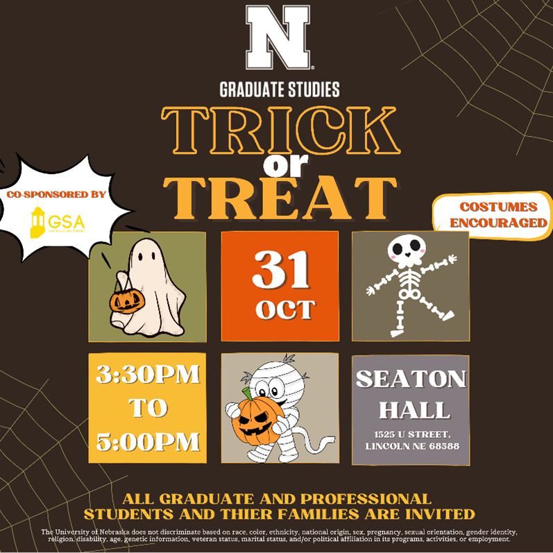 UNL Graduate Studies Trick or Treat