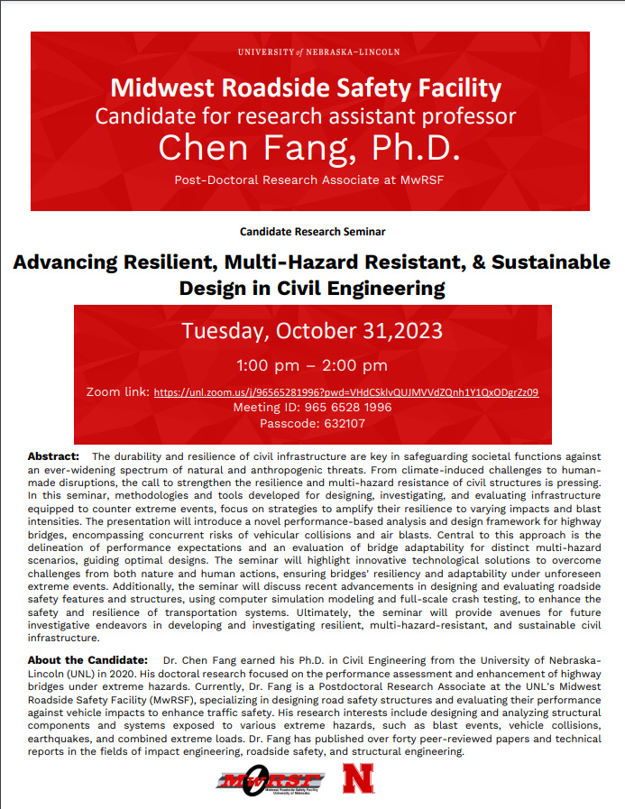 Seminar by Dr. Chen Fang