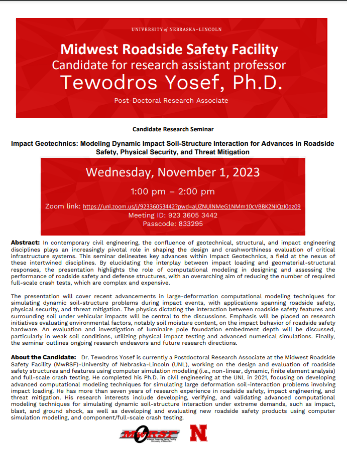 Research Seminar by Dr. Tewodros Yosef