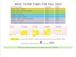 Military and Vet Tutor Times