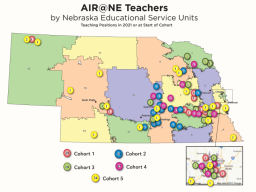 Locations of Teachers involved in AIR@NE