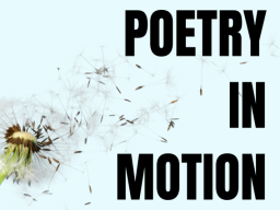 Poetry in Motion flyer.