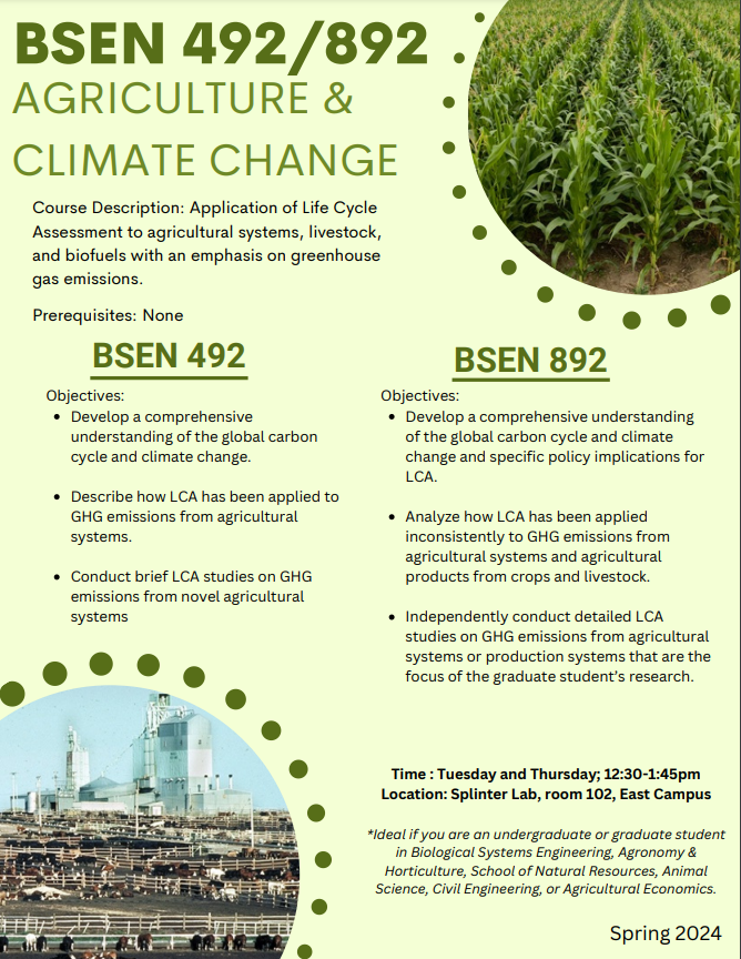 AGRICULTURE & CLIMATE CHANGE
