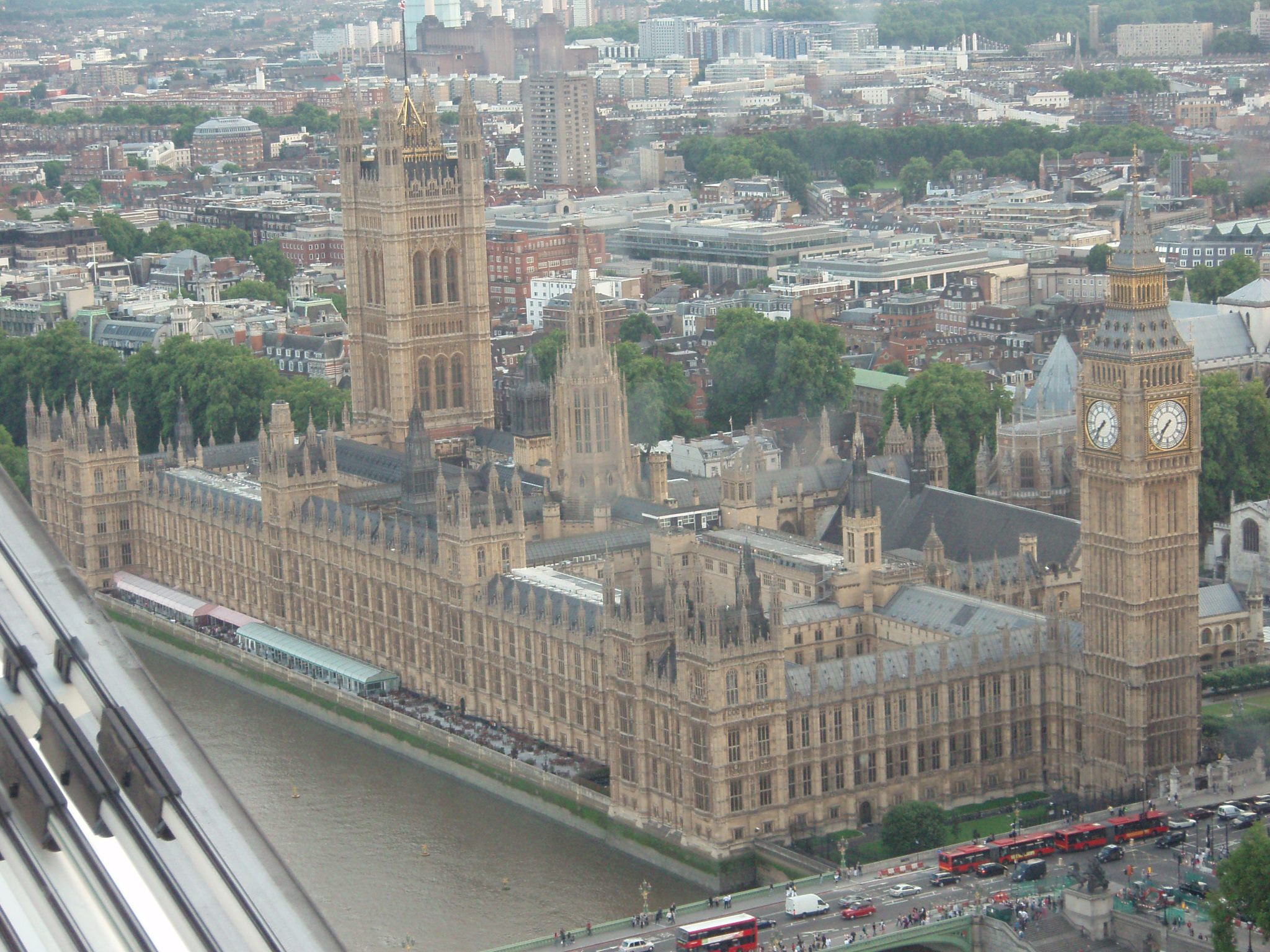 View of Big Ben from the London Eye