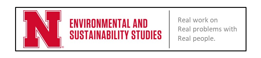 Environmental and Sustainability Studies is a UNL undergraduate degree program through the College of Arts and Sciences and the College of Agricultural Science and Natural Resources.